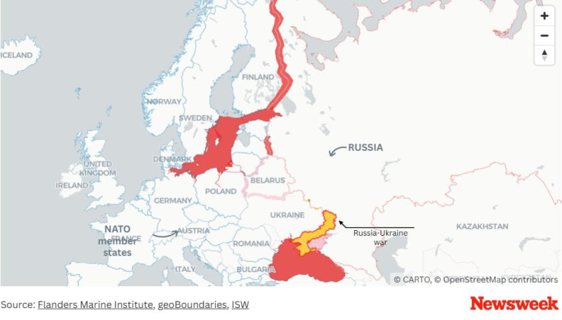 Карты третьей мировой войны: где будут проходить линии фронта в случае вторжения РФ в Европу - Newsweek
